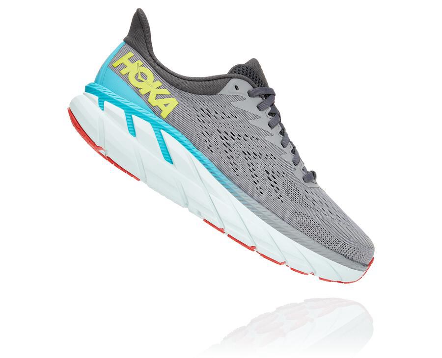 Hoka One One Hardloopschoenen Heren - Clifton 7 - Grijs - EP0874192